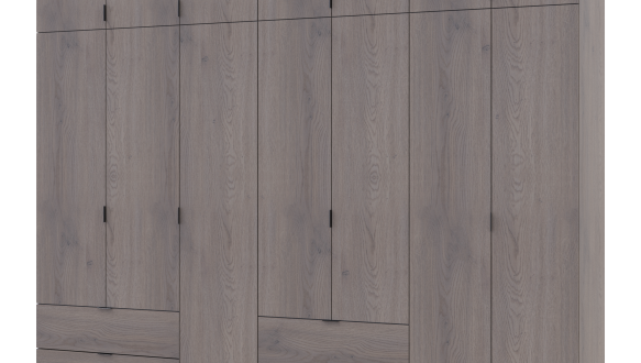 Шкаф для одежды Дорос Лукас канноло 7 дверный 295 см