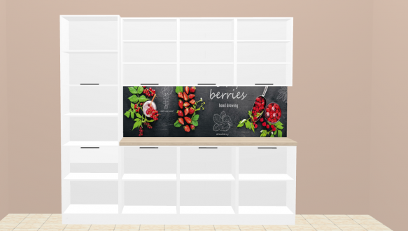 Кухня 2,4м Фарбований високий глянець ДСП АКЦІЯ 2