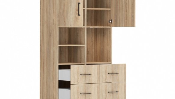 Шкаф BRW Poland REG/100/150/40/4 Modeo 2 дверный дуб 100 см 0