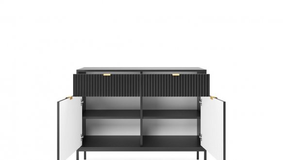 Комод Нова / Nova KSZ104 Черный/Черные ножки 2