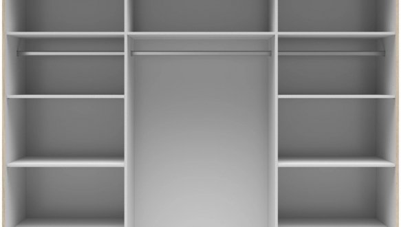 Шкаф-купе с зеркалом SZF/220/M Tetrix 2