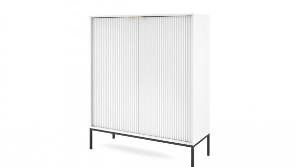 Комод Нова / Nova K104 високий Білий /Чорні ніжки 0