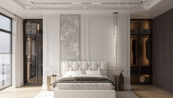 Кровать мягкая двуспальная Шик Галичина Брюссон 2