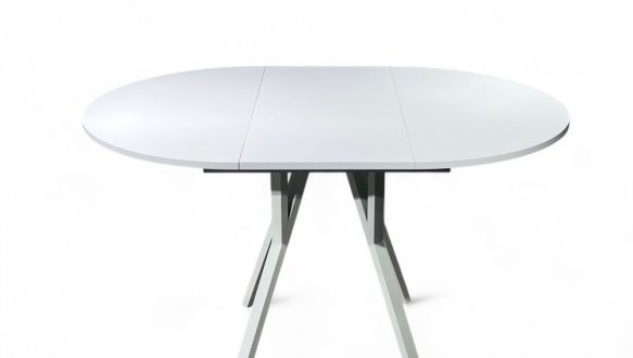 Стіл круглий розкладний Lite Slide / Лайт слайд MebliRoMax D900 ЛДСП 18 мм 9