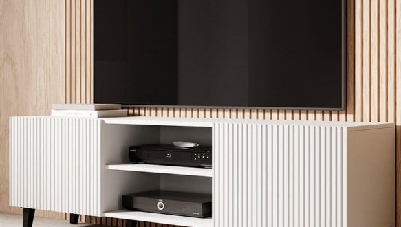 Тумба ТВ 150 2D2K Pafos білий