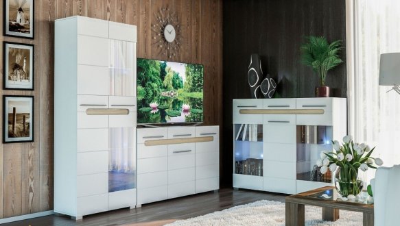 Модульна вітальня Б'янко 0