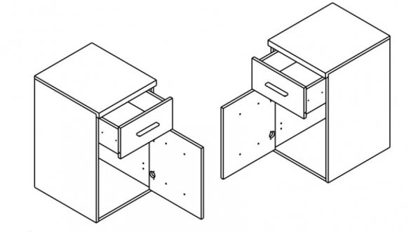 Тумба KON1D1S Шанталь 1