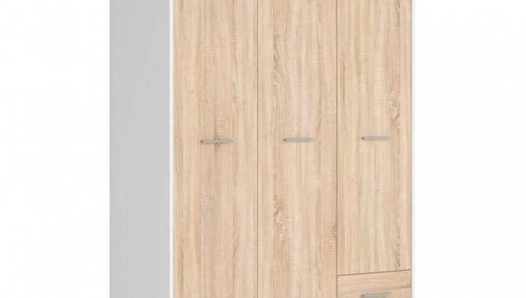 Шкаф SZF3D2S BRW Poland Nepo Plus 3 дверный дуб сонома 119 см 0