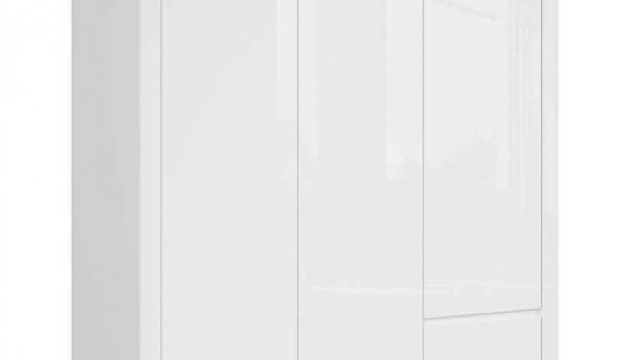 Шкаф SZF3D2S BRW Poland Holten 3 дверный белый 181 см