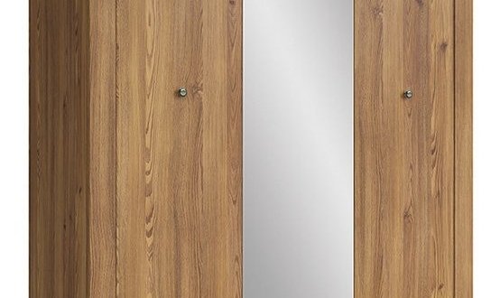 Шкаф SZF2D1M2S BRW Poland Bergen 3 дверный модрина 144 см 2