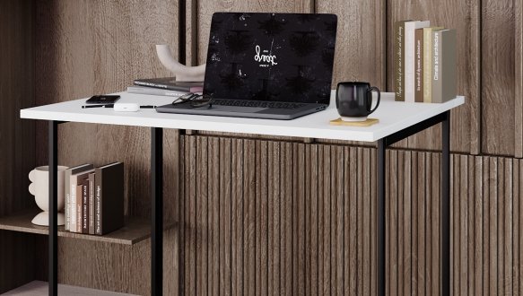 Стол-трансформер Sly Белый/Чёрные ноги