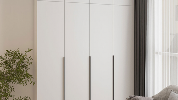 Шафа Mebelstar Оскар чотирьохдверна з антресоллю Білий сніг 200 см