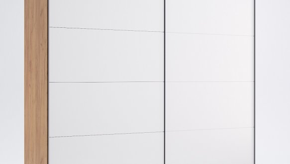 Шкаф-купе без зеркала Миромарк Асти 2 дверный дуб крафт 250 см