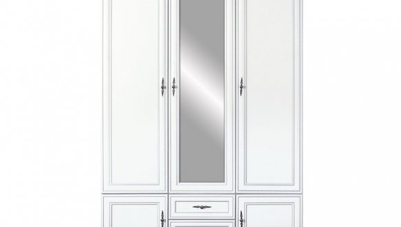 Шафа ВМК Украіна SZF 5D2S Кентукі 3 дверна білий альпійський 160 см