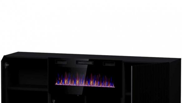 Комод 180 EF Pafos з електрокаміном 7