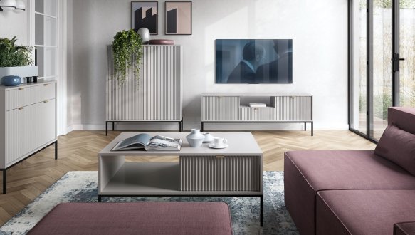 Модульна гостиная Серый/Черные ножки Nova