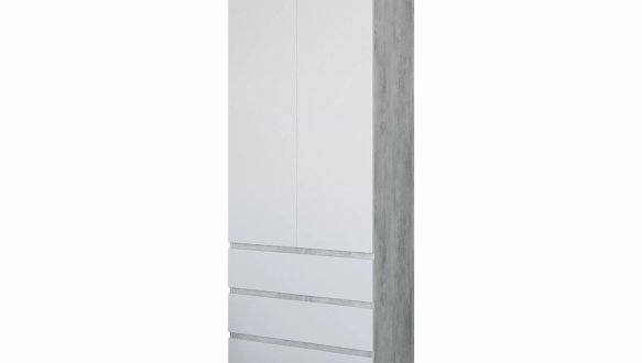 Шафа Морелі Т211 2 дверна білий з трубою 80 см 2