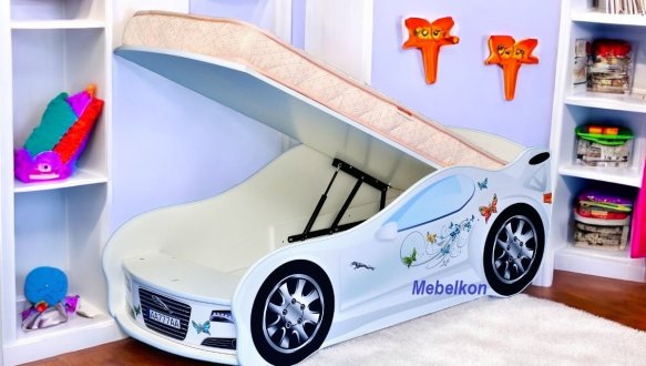 Кровать-машина для девочки 0