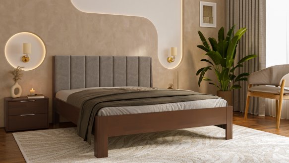 Кровать деревянная DrevKO Модерн Массив Бук