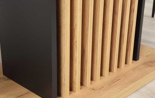 Стіл обеденный раскладной TREND D-C MAX Интарсио Дуб Крафт Золотой/Черный 160/210 см 13