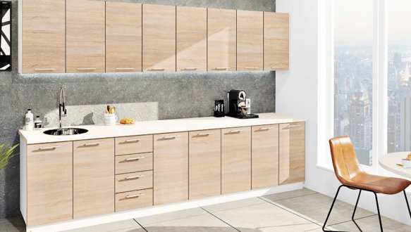 Кухонний комплект Фарбований високий глянець 3,2 м 6