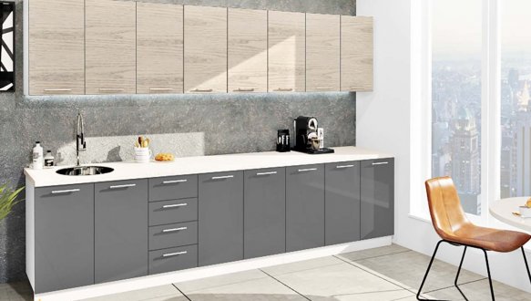 Кухонний комплект Фарбований високий глянець 3,2 м 7