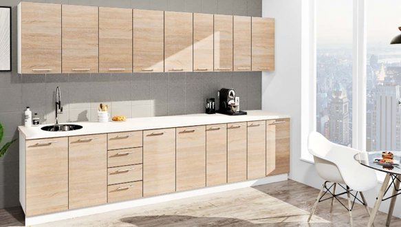 Кухонний комплект Фарбований високий глянець 3,3 м 8