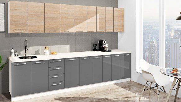 Кухонний комплект Фарбований високий глянець 3,3 м 7