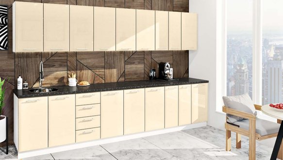 Кухонний комплект Фарбований високий глянець 3,4 м 4