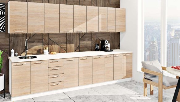 Кухонний комплект Фарбований високий глянець 3,4 м 8