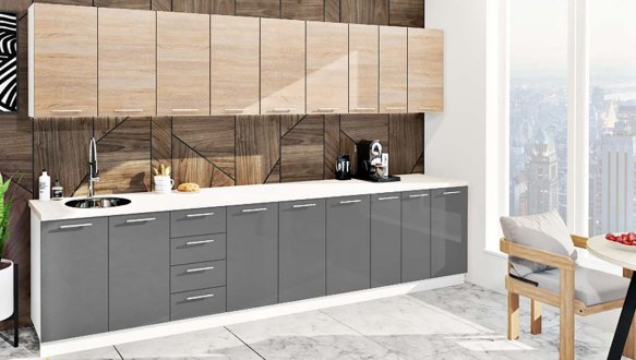 Кухонний комплект Фарбований високий глянець 3,4 м 7