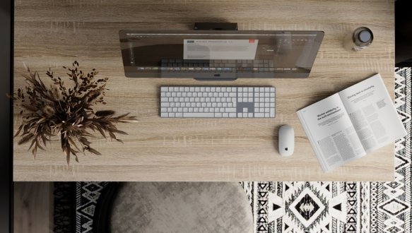 Письменный стол Art in Head Brevity Loft Standart/Бревити Лофт Стандарт Дуб сонома/Белый металл 0