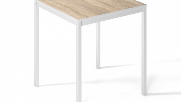 Обеденный стол Brevity Loft mini Дуб сонома/Белый металл 2