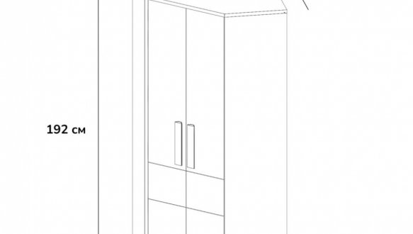 Шафа кутова Сокме Айго 2 дверна бук пісочний 82 см 5
