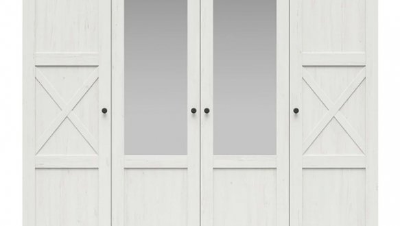 Шкаф BRW Poland Fridja 4 дверный сосна андерсен белая 203 см 1