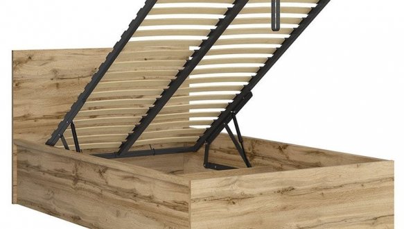 Кровать односпальная BRW Poland LOZ/120/B Tetrix / Тетрикс с подьемним механизмом и нишей для белья ДСП 10