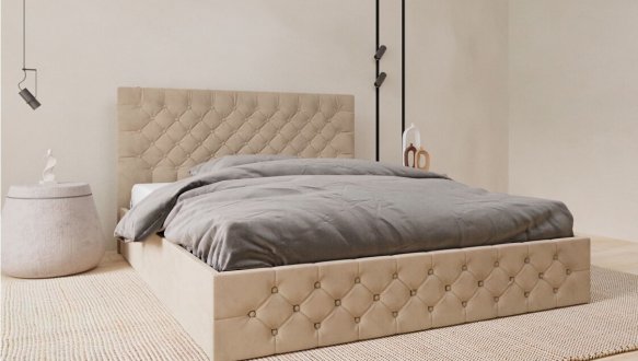 Ліжко м'яке з натурального дерева ArborDrev Каліфорнія Сосна 0