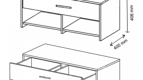 Передпокій Ruta/Рута Дуб крафт золотий / Біла платина VMV Holding 5