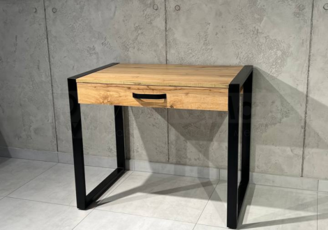 Стіл LOFT 1Ш Дуб Сонома / Чорний мат MebliRoMax