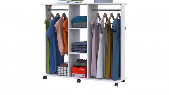 Гардеробная стойка Д3 белый