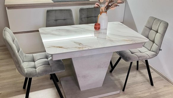 Стіл кухонний розкладний Джем Slide / Слайд 120-160 см