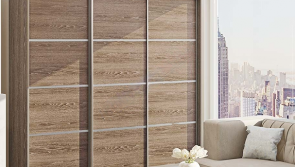 Шкаф-купе Комфорт мебель крашеный высокий глянец 3 дверный 260 см