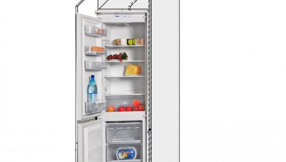 Пенал правый холодильник 60ПХ/2320 Pro Blum Миллениум WG