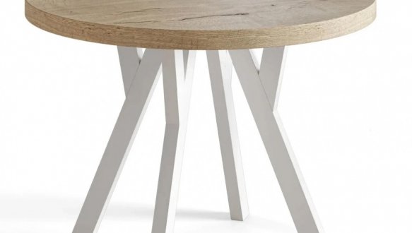 Стіл круглий нерозкладний Lite / Лайт MebliRoMax D800 ЛДСП 18 мм 4