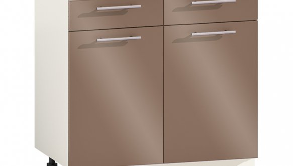 Тумба нижня Н80.82.2Я2Д Фарбований високий глянець 