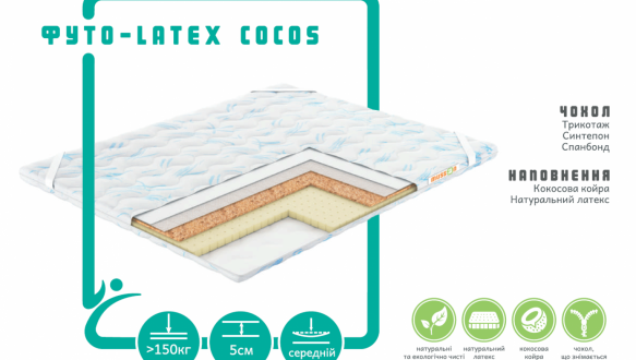 Матрас ФУТО-LATEX COCOS 0