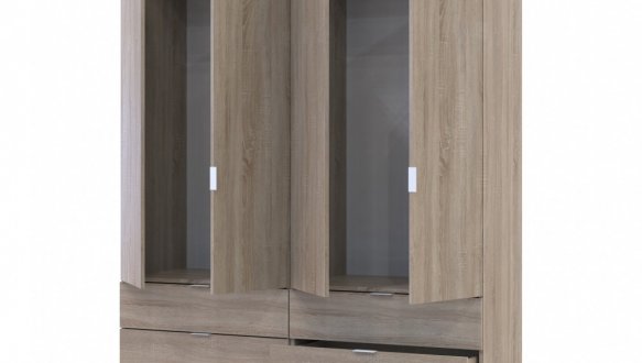 Шкаф Дорос Гелар дуб сонома 4-х дверный 155 см 0