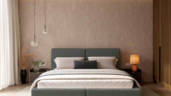 Кровать мягкая Виорина деко Insta / Инста с подъемным механизмом и нишей для белья 6