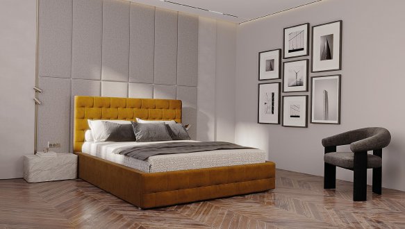 Ліжко м'яке Za House Furniture Фоджа без підйомного механізму