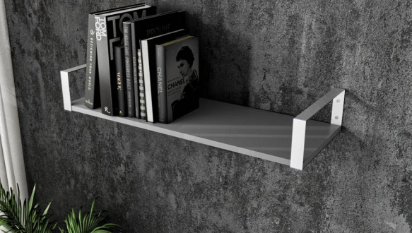 Полка настенная антрацит/белый XR21